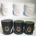 3pcs/sets Portable Cylindrical Round Bucket Flower Box Arrangement Flower Round Box Fresh Flower Bouquet Packaging Box