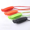 Wholesale Emergency Safety Rescue Whistle Lightweight Plastic Survival Whistles With Adjust Reflective Lanyard and Clip