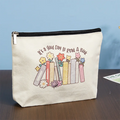 Customized High-End Canvas Zipper Storage Bags Cartoon Designs Large Capacity Portability for Various Scenarios Such Cases Bags