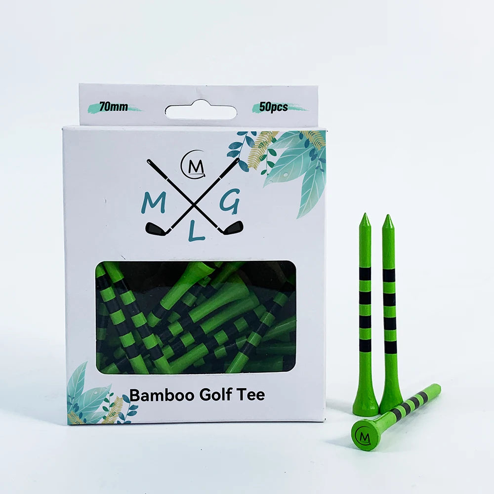 Wholesale Custom Logo Color Durable Bamboo Wooden Golf Tees