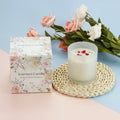 Custom Label Luxury Scented Oil Fragrance Soy Wax Crystal Scented Candle Gift Set