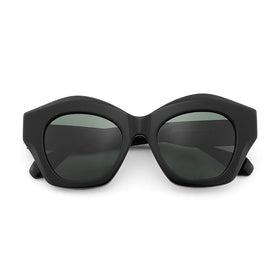 Thick Black Handmade Acetate Sunglasses Brand Designer Women Sun Glasses Transparent Polarized Men Eyewear Wenzhou Manufacturer