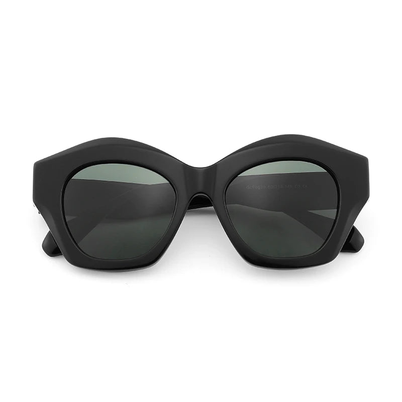 Thick Black Handmade Acetate Sunglasses Brand Designer Women Sun Glasses Transparent Polarized Men Eyewear Wenzhou Manufacturer