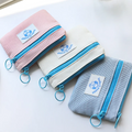 Handmade Mini Quilted Zipper Bags Practical Delicate Girly Cosmetic Bags & Cases in Variety of Colors for Keychains Card Holders