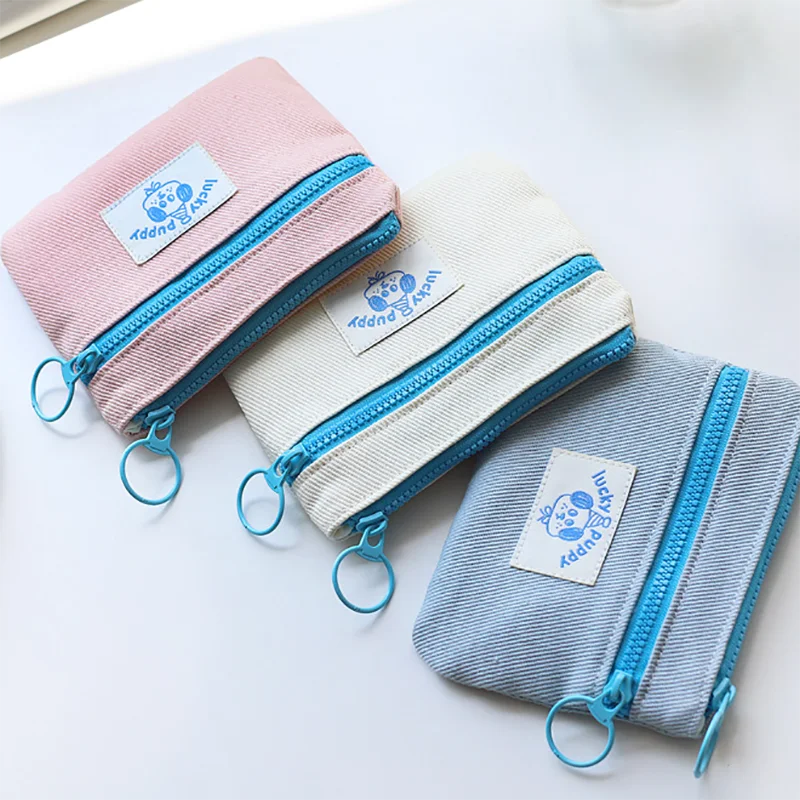 Handmade Mini Quilted Zipper Bags Practical Delicate Girly Cosmetic Bags & Cases in Variety of Colors for Keychains Card Holders