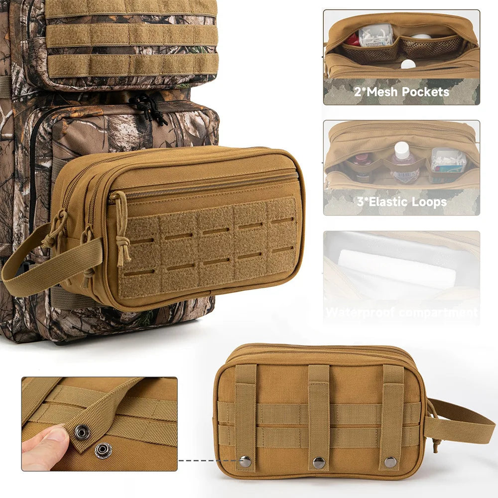 Portable Durable Men's Toiletries Organizing Bag Hygiene Travel Set Storage Lightweight Smell Proof Simple for Shaving Beauty