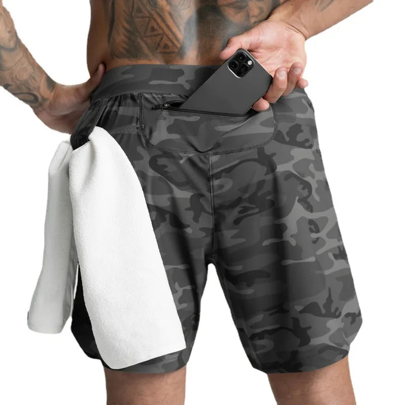 Quick Drying Breathable Active Training Exercise Jogging Cycling Running Polyester Shorts