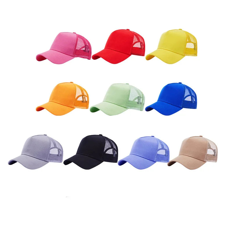 Custom Cheap  Embroidery Trucker Curved Brim Cap Custom Cotton logo Trucker Snapback Caps