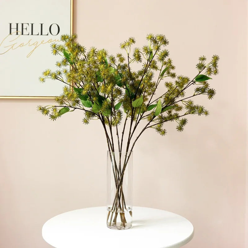 Plastic Stem Faux Plant Branches Artificial Indoor Greenery Decoration for Home Office for Christmas or Graduation