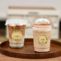 500 for Floral Kraft Paper Adhesive Stickers Handwritten Blank Baking and Gift Decoration for Candle and Craft Use