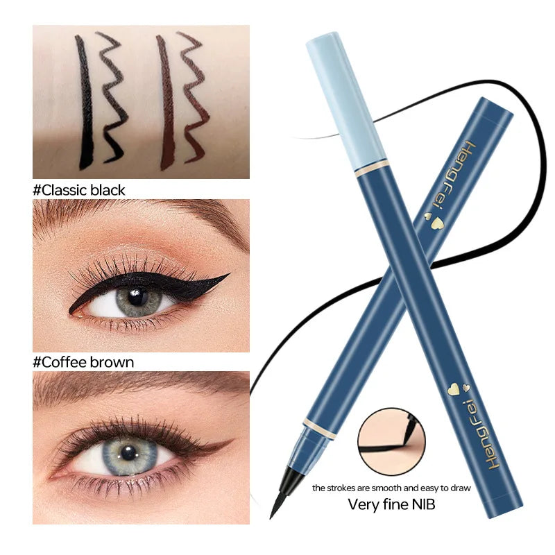 Wholesales Long Lasting Waterproof Sweat-proof Liquid Eyeliner Pen Natural Color Quick-dry Non-fading Eyes Makeup