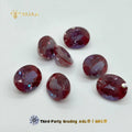 Alexandrite Loose Stone 1 Ct  Red Old Mine  Lab Grown Gemstones Oval Cut  Jewelry Alexandrite  Stone