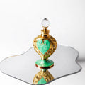 Luxury Arabian 12ml Beautiful Essential Oil Bottle Portable Packaging for Perfume and Skin Care Serum Screw Cap Seal