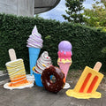 Fiberglass Giant Ice Cream Props Candy Hot Air Balloon Party Decorations for Sale