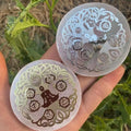 Cheap Price Spiritual Healing Products 60mm  Selenite Charging Plate Energy Healing Stones for Meditation