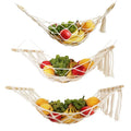 Kitchen Produce Storage Fruit Basket Fruit and Veggie Banana Hanging Boho Macrame Hanging Fruit Hammock Under Cabinet
