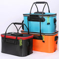 Portable Folding Eva Bucket with Strap Handle Custom Logo Waterproof Fishing Tackle Bag for Outdoor Live Fish Storage Rod Use