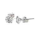 Classic Solid White Gold 18K Jewelry Studs Earrings VVS Moissanite Earrings for Women MegaBDM