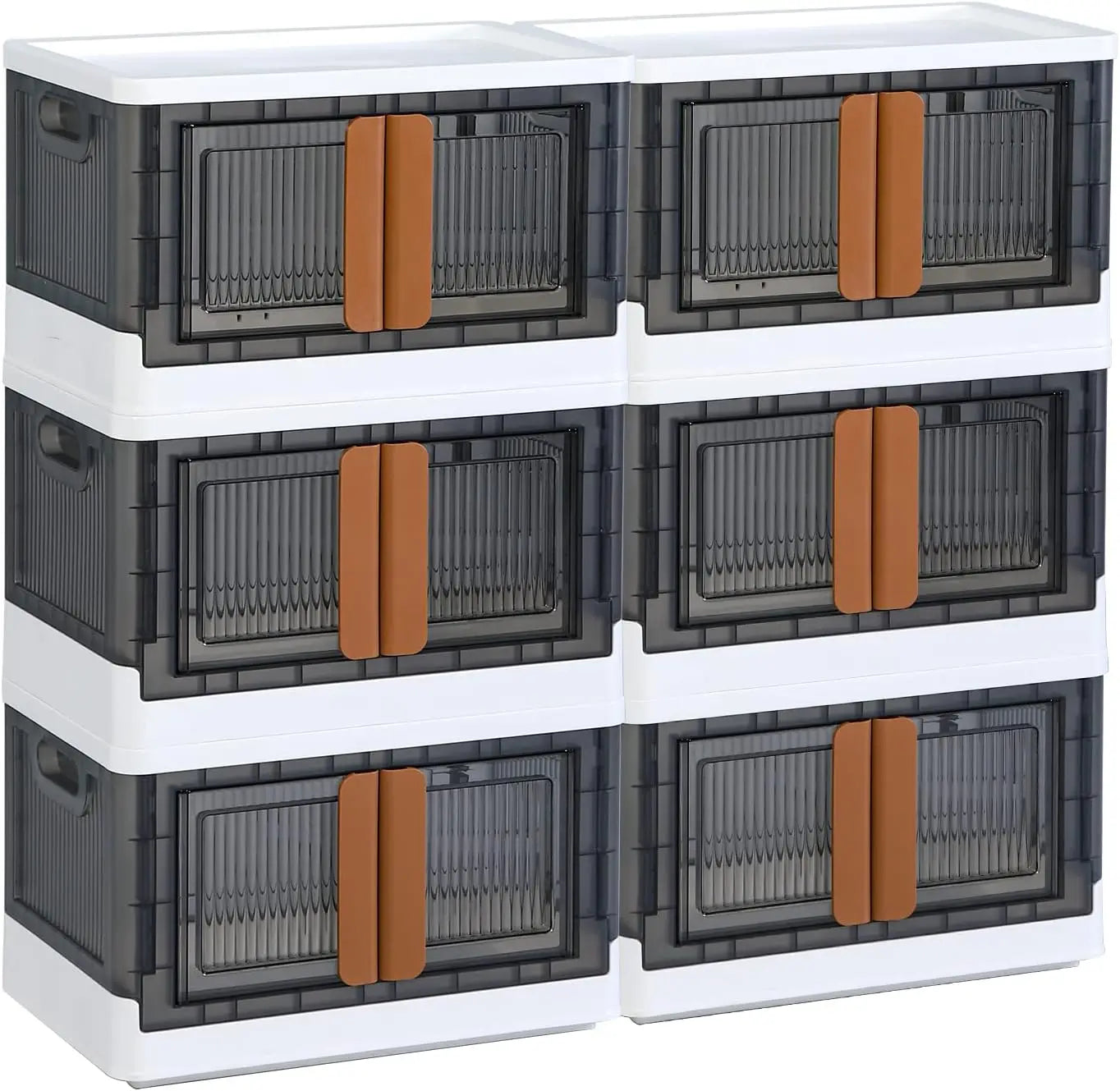 Storage Cabinet Plastic Shelves Organizer Folding Storage Box Collapsible Totes for Storage