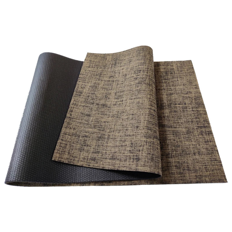 Natural Hemp Jute Eco-Friendly Non-Slip Pilates Fitness Yoga Mat PVC Exercise Mat with 4mm/5mm Thickness
