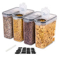 Plastic Stackable Food Storage Kitchen Sealed Plastic Jar Boxes Candy Large Capacity Cereal Sealed Food Storage Boxes