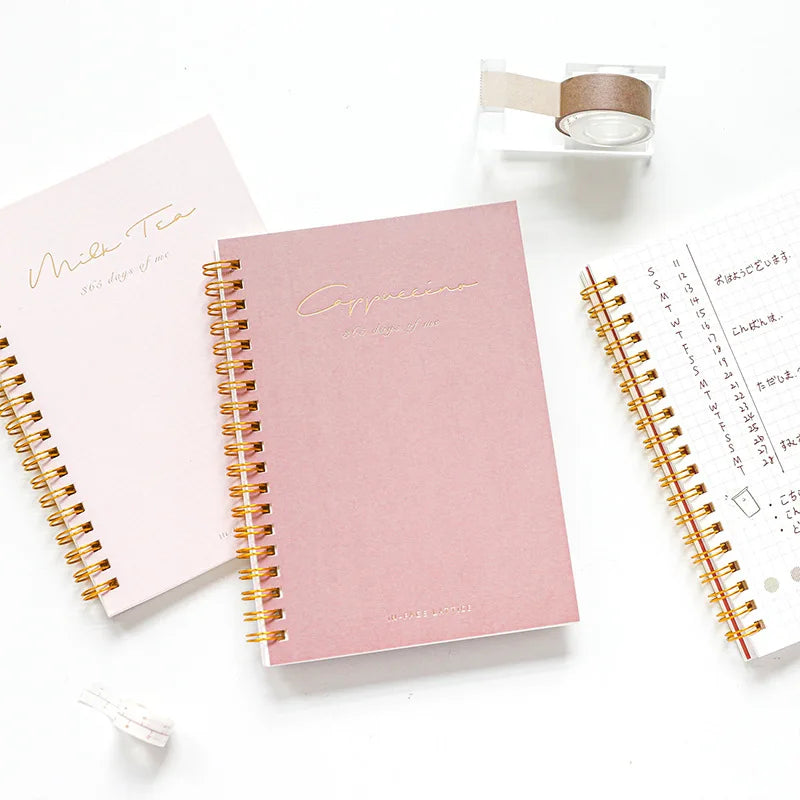 Hot Sell A5 2025 Pocket Craft Spiral Notebook Dotted Pages Bujo Notebook Custom Recycled Writing Notebooks