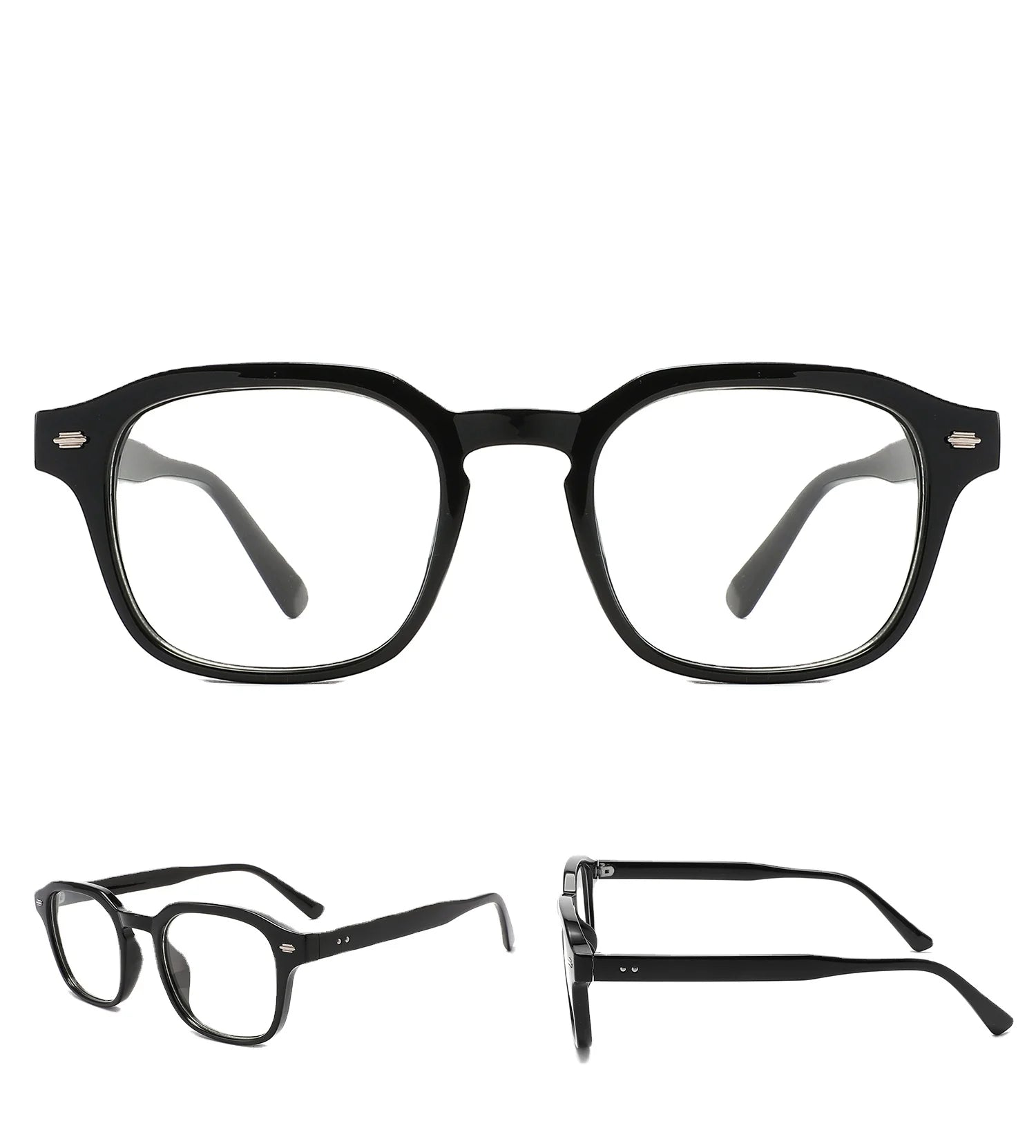 2024 New Arrivals Cheap Eyeglass Plastic square Glasses Frame for Unisex Anti Blue Lens Glasses Frame