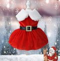 Christmas Dog Dresses for Small Dogs Clothes Winter Christmas Cosplay Cat Pet Princess Puppy Dress Bichon Spitz
