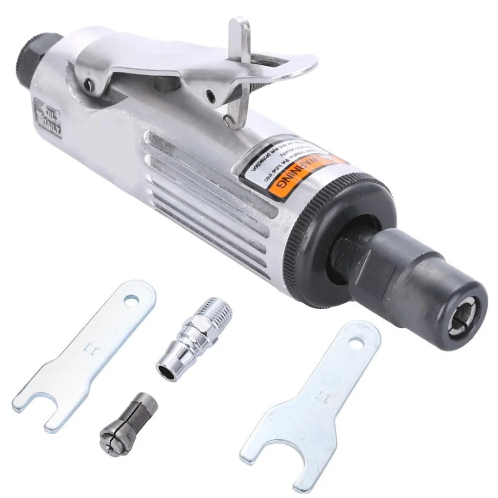 1/4" 22000RPM Pneumatic Air Die Grinder Grinding Kit Mill Engraving Polishing Carving Tool Cutting Machine OEM Customizable