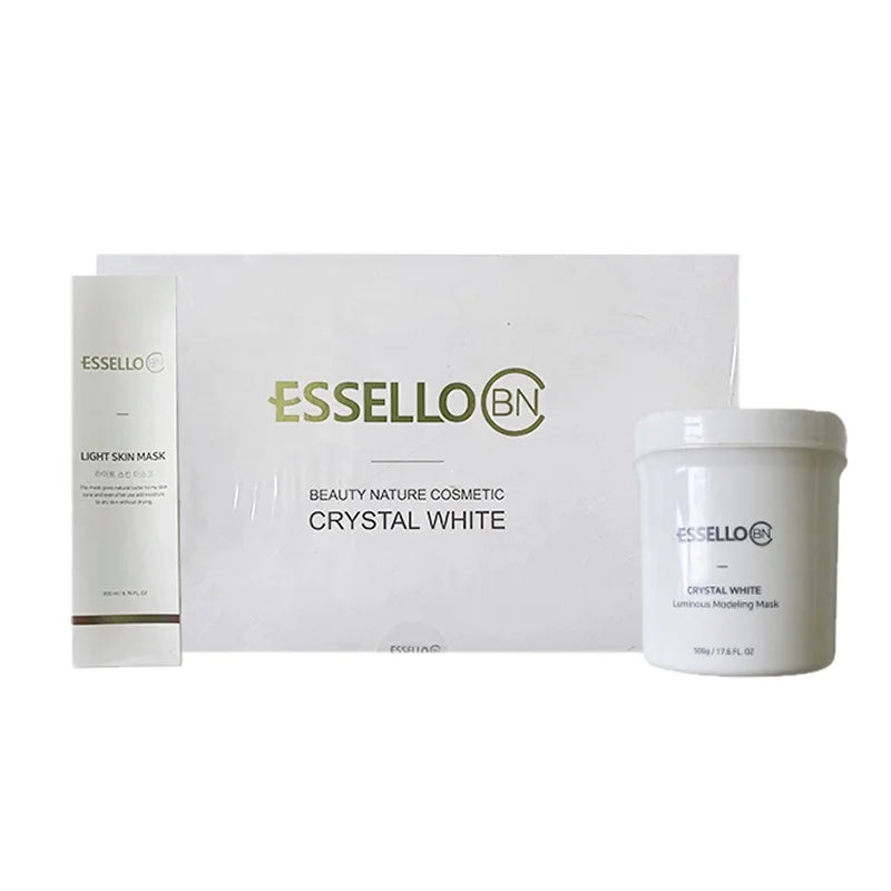 Korean Cosmetic ESSELLO Crystal White Facial Kit Brightening and Exfoliating Skin Care Set