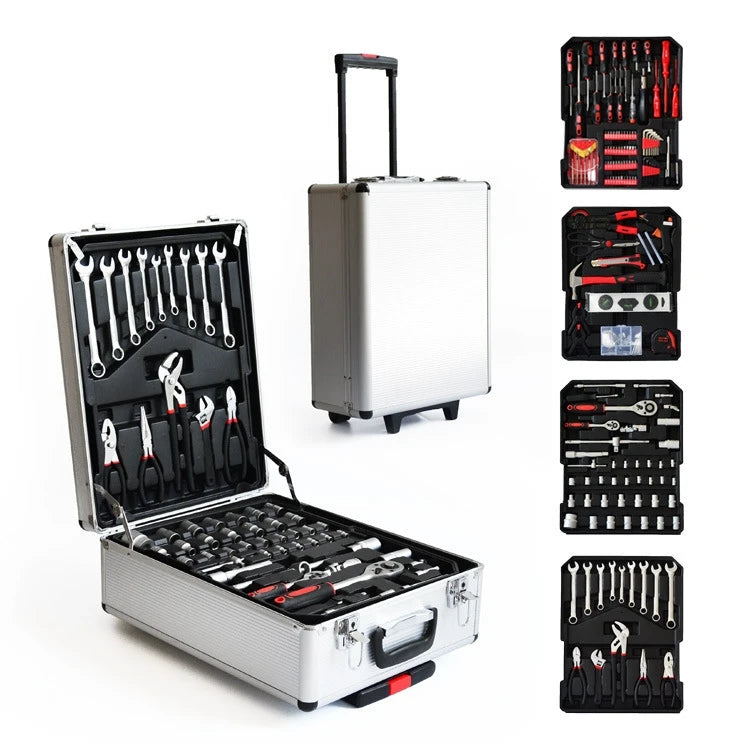 Factory Price Tool Cabinet 187 Pcs All in One Home Wrench Auto Full Professional Hand Mechanic Tools Box Set