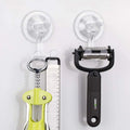 Modern Waterproof Transparent Powerful Suction Cup Wall Mounted Hook for Bathroom Use Easy Installation 1 Year