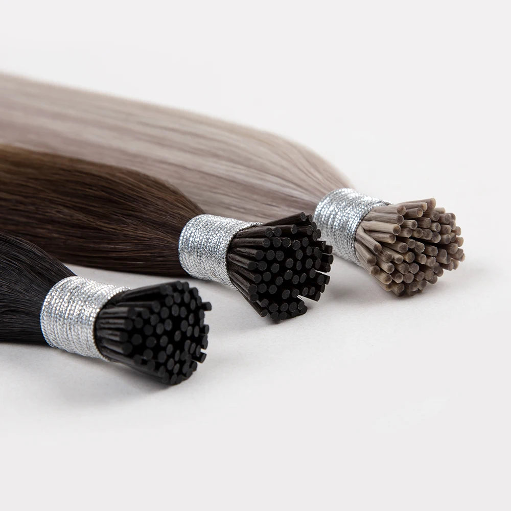 Wholesale Full Cuticle Aligned I Tip Hair Extensions Double Drawn 100% Russian I Tip Human Hair Extensions