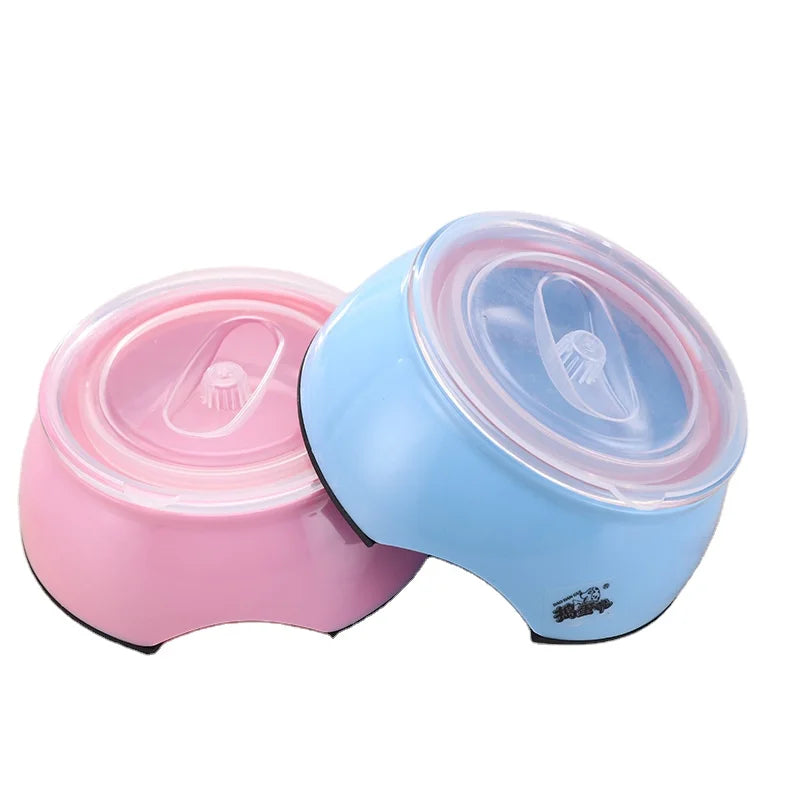 Wholesale Plastic Detachable Pet Cat Dog Food Bowl with Antislip Cover