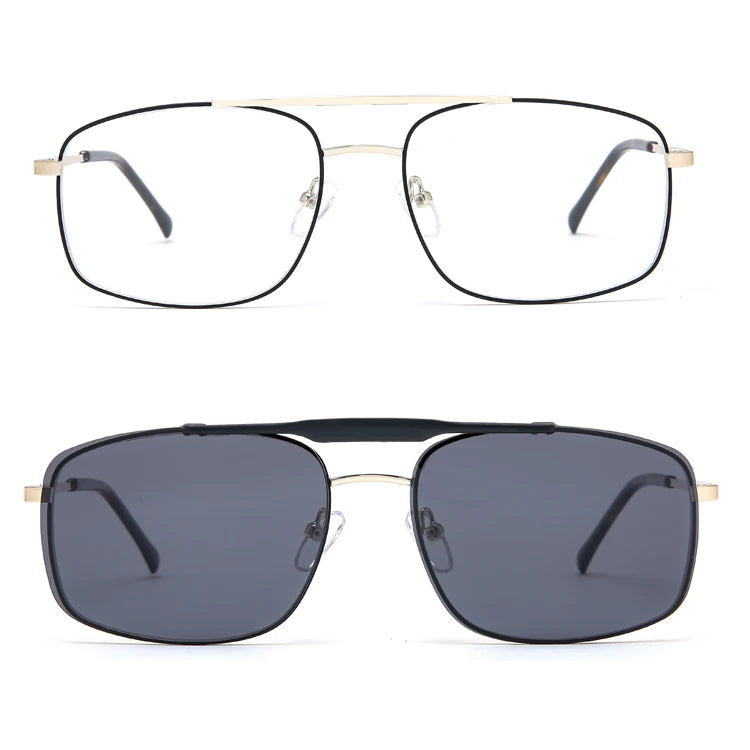 Polarized Sunglasses Men Women Magnetic Clip on Lens Pilot Sun Glasses Frame of Eyeglasses Optical Eyewear Trendy 2025