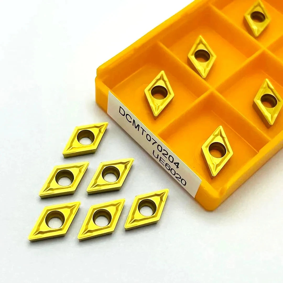 DCMT070204 DCMT Carbide Turning Insert Diamond Tungsten Carbide High Wear Resistance Long Tool Life Precision Ground