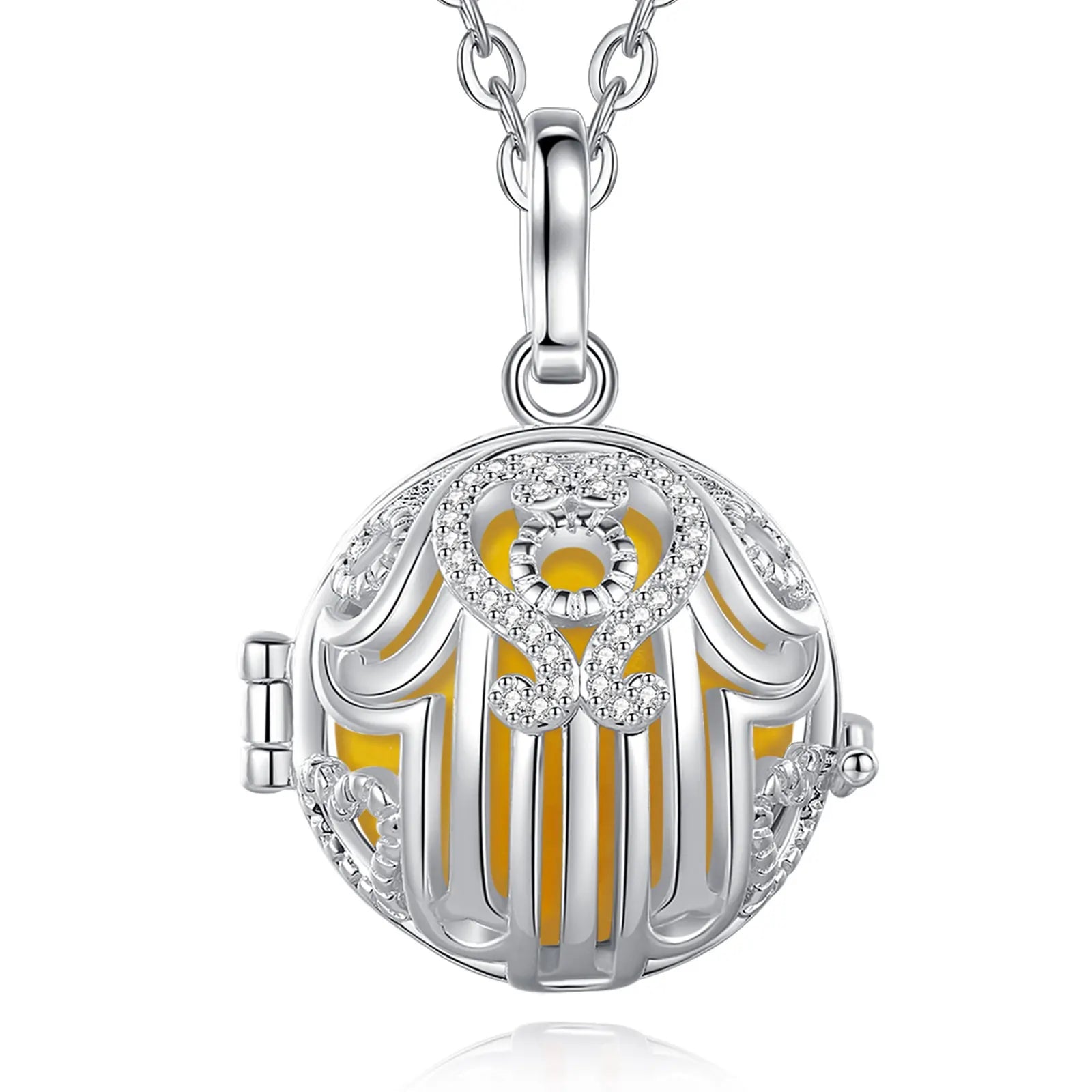 Angel Wing Crystal Angel Callers for Christmas Gift Chime Ball Bell Mexican Bola Pendent Harmony Bola Ball