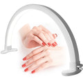 30W Pink White 30 Inch Desktop Arc LED Light with Rhinestones for Nails Art Manicure Tables Great Nail Supplies
