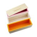 Hot Sale Silicone Cake Mold Rectangle Soap Mold with Wooden Box