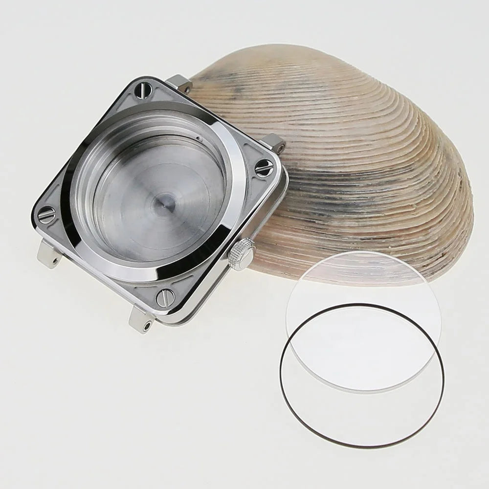 Top Quality Special Design 316L Stainless Steel Fit NH35/6/7/80 Movement 28.5mm Dial Square Watch Case Head