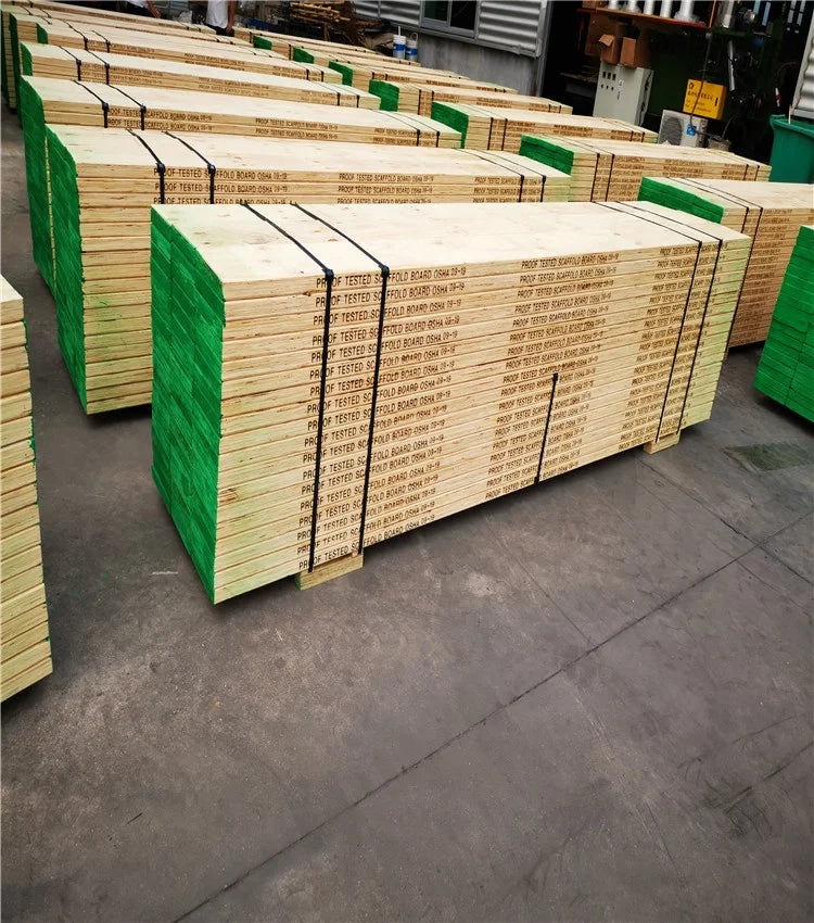 Waterproof LVL Board Plywood Scaffolding Pine Wood Plank for Construction