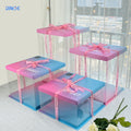 Birthday Luxury Cake Valentine Wedding Box Pop Board Transparency Boxes and for Guest Packing