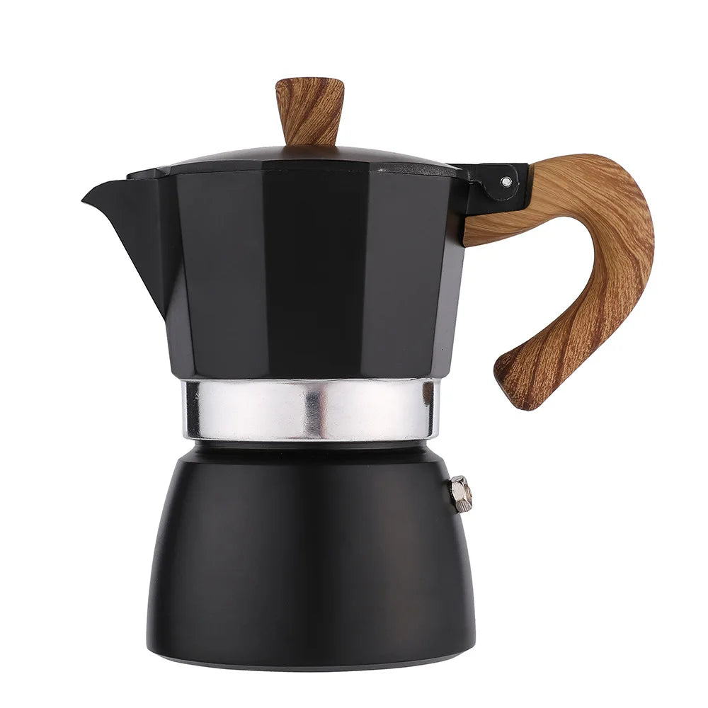 Modern Design European Octagonal Hand Coffee Mocha Pot Thickened Italian Cold Extraction Pot Tool Explosion-Proof Coffee Maker