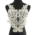 W009 New Arrival Sparkling Rhinestone Bodice Applique Crystal Applique Crystal Bodice Applique for Wedding Dress