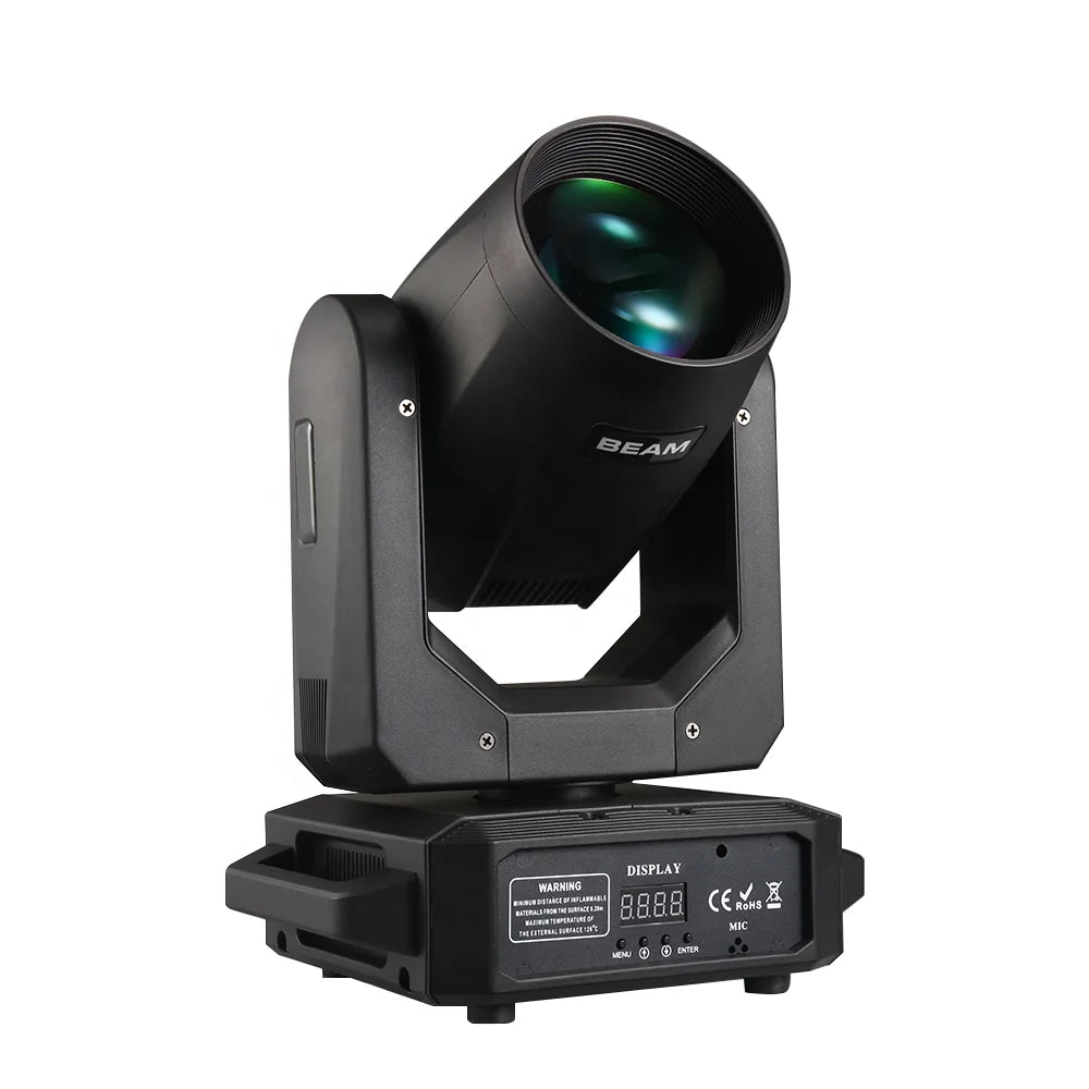 200W Jade Dragon Head 18Prism Cabeza Movil LED 200W Beam Spot Moving Head Light Luces Dj Light RGBW DMX Event Disco Stage Light