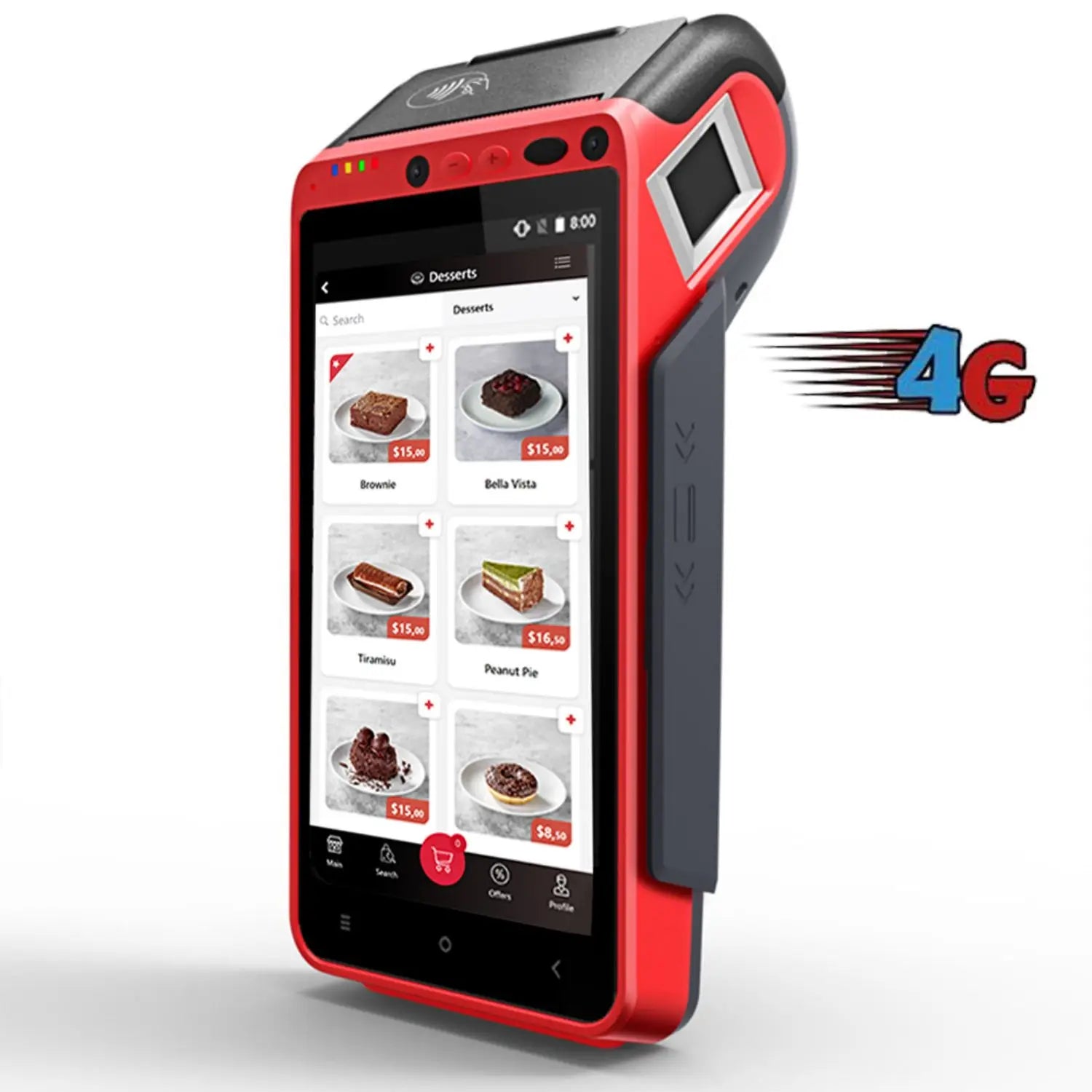 All in One Handheld Restaurant Ordering Machine POS Terminal HCC-Z100
