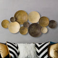 125x55 Gold Light Luxury Iron Wall Decoration Creative Wall Decoration Hotel Living Room TV Background Wall Hanging Wholesale
