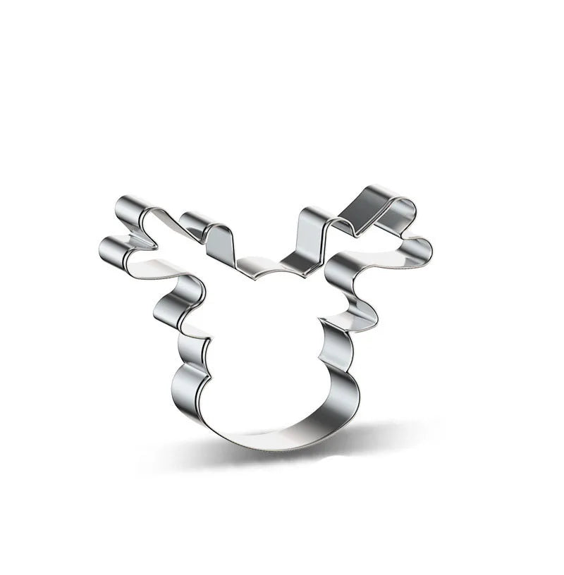 Multi Shape Cookie Moulds Baking Tools Merry Christmas Santa Stainless Steel Cookie Cutter