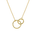 VIANRLA 925 Sterling Silver Double Ring Pendant Minimalist for Women Jewelry Wholesale Free Laser Logo