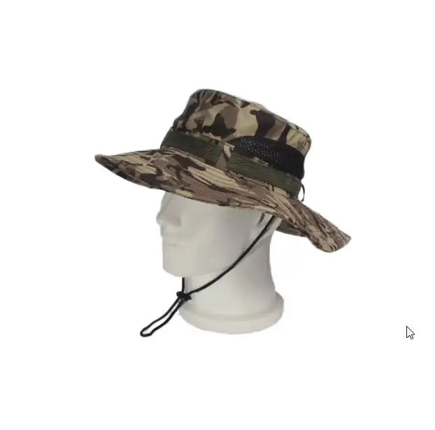 Unisex Adult Tactical Fishing Hat Casual Outdoor Camouflage Style Rounded Edge for Daily Sports Travel Cycling Fishing for Kids